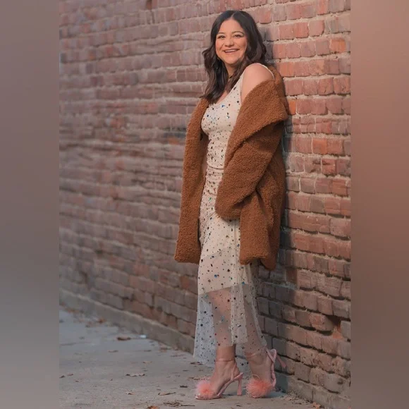 ANTHROPOLOGIE | Let Me Be Bejeweled Mesh Maxi Dress - Picture 6 of 8